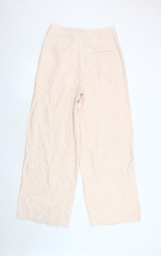 La Redoute Women's Beige Wide-Leg Trousers Size 10