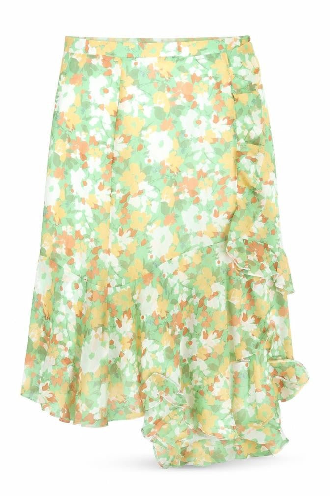 Womens UK Size 18 ASOS Ruffle Chiffon Skirt