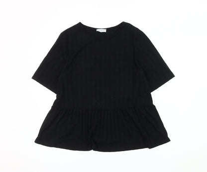 Papaya Women's Black 3/4 Sleeve Top Size 16