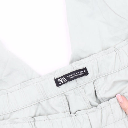 Womens UK Size 10 Zara Relaxed Fit Casual Grey Trousers