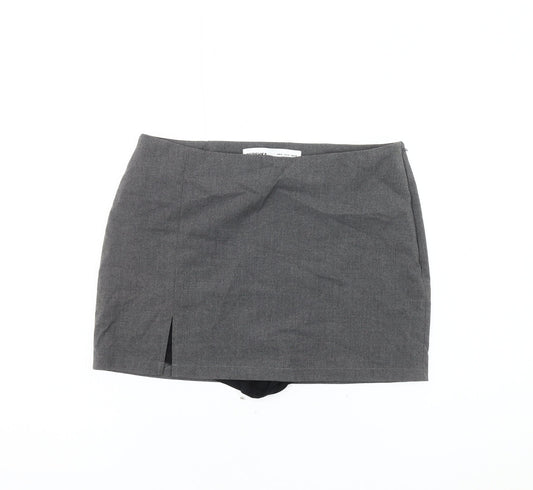 Bershka Women's Grey Pencil Skort Size 12