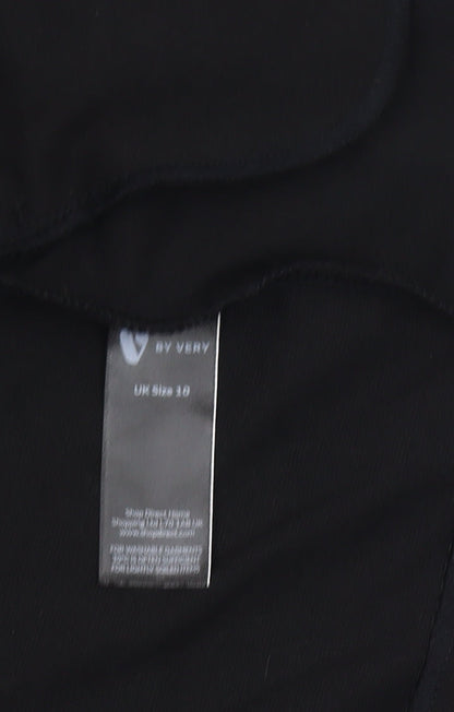 Very Women's Black Blazer Shawl Collar Size 10