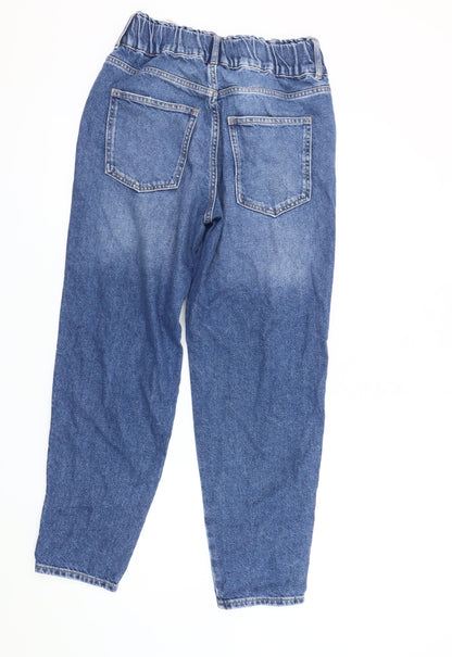 ONLY Women's Blue Mom Jeans Size 8 Relaxed Fit