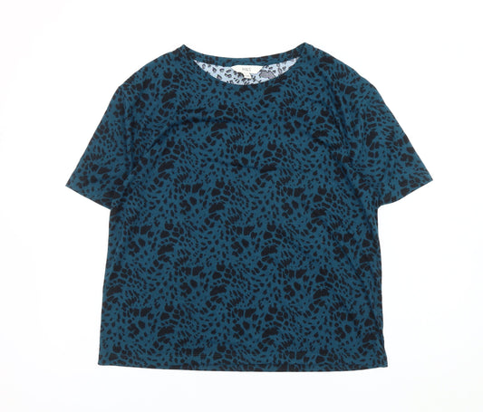 Womens UK Size 12 Marks and Spencer Blue Basic T-Shirt
