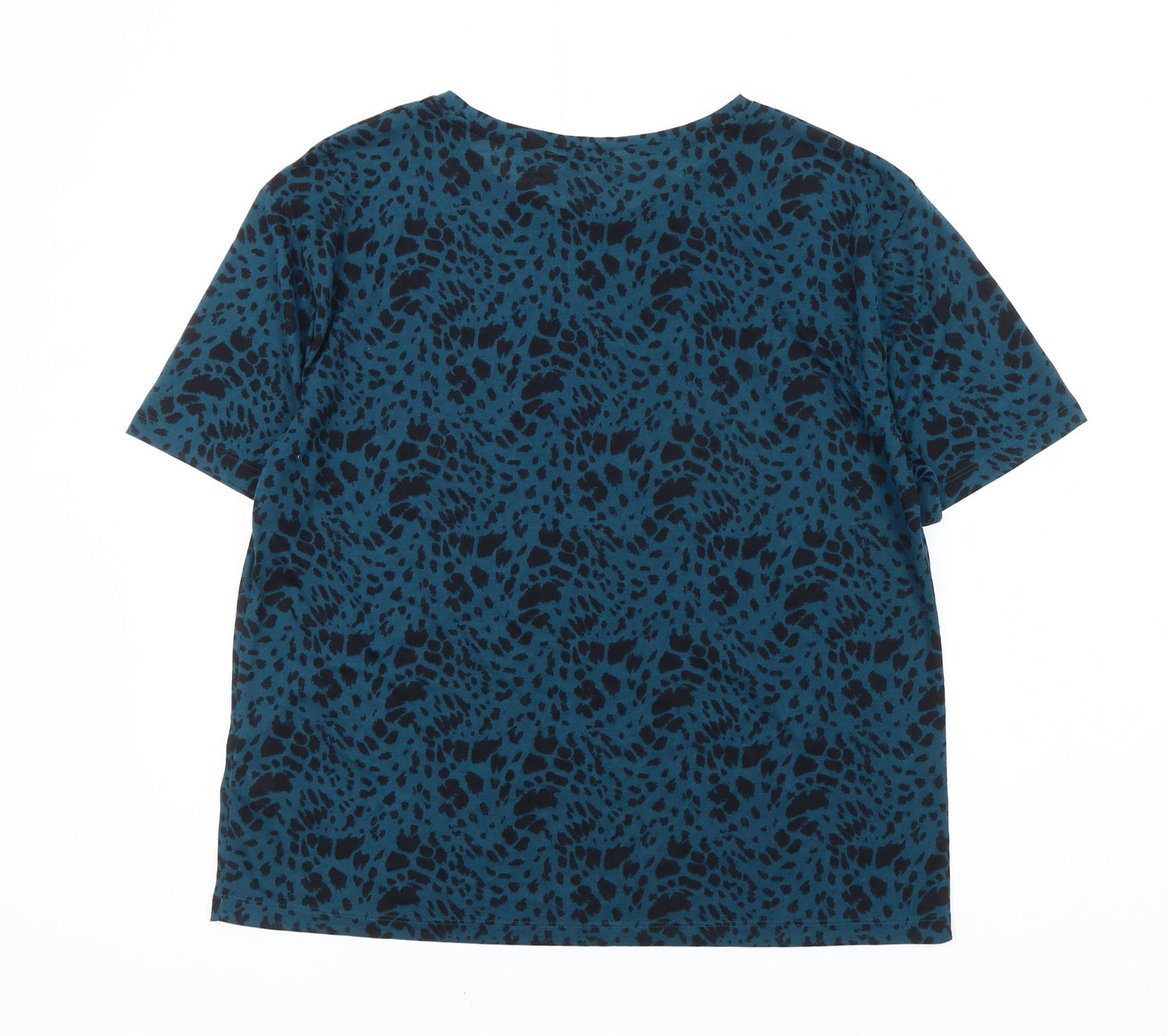 Womens UK Size 12 Marks and Spencer Blue Basic T-Shirt