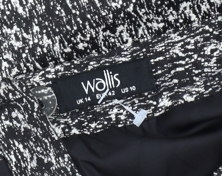 Womens UK Size 14 Wallis Straight & Pencil Tweed Skirt