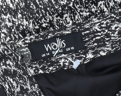 Womens UK Size 14 Wallis Straight & Pencil Tweed Skirt