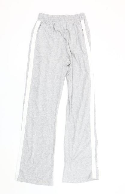 PrettyLittleThing Women’s Grey Track Pants Size 4