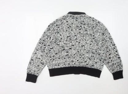 Littlewoods Women's Cardigan, Black, Size 16, Chunky Knit