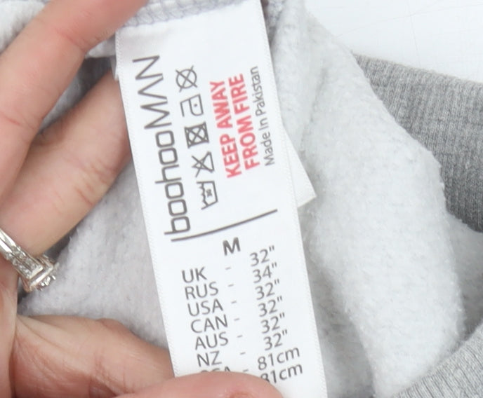 boohooMAN Men's Grey Jogger Trousers M