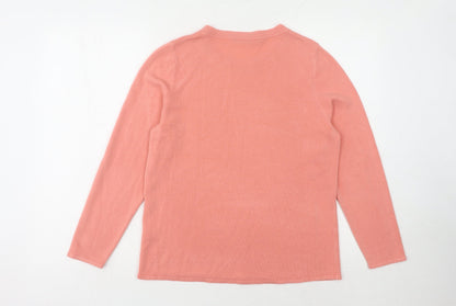 Womens UK Size 14 Bonmarché Pink Pullover Jumper