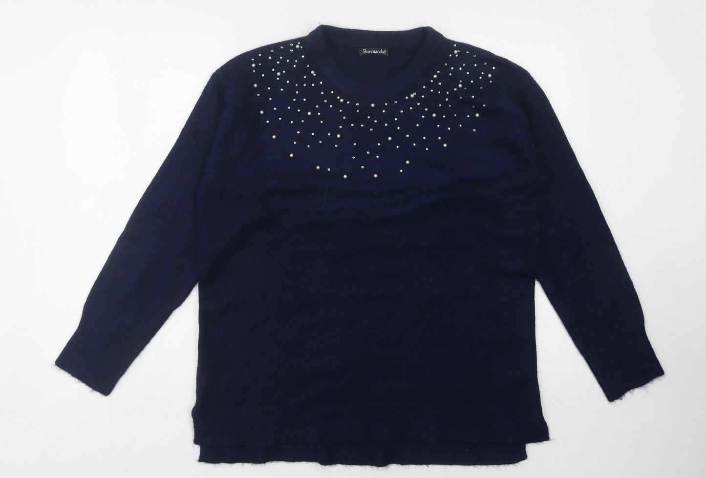 Womens UK Size 14 Bonmarché Blue Pullover Jumper