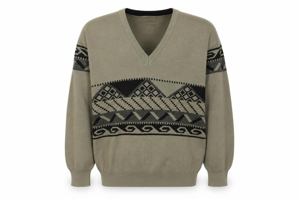 Mens UK Size M Gabicci Green Pullover Jumper