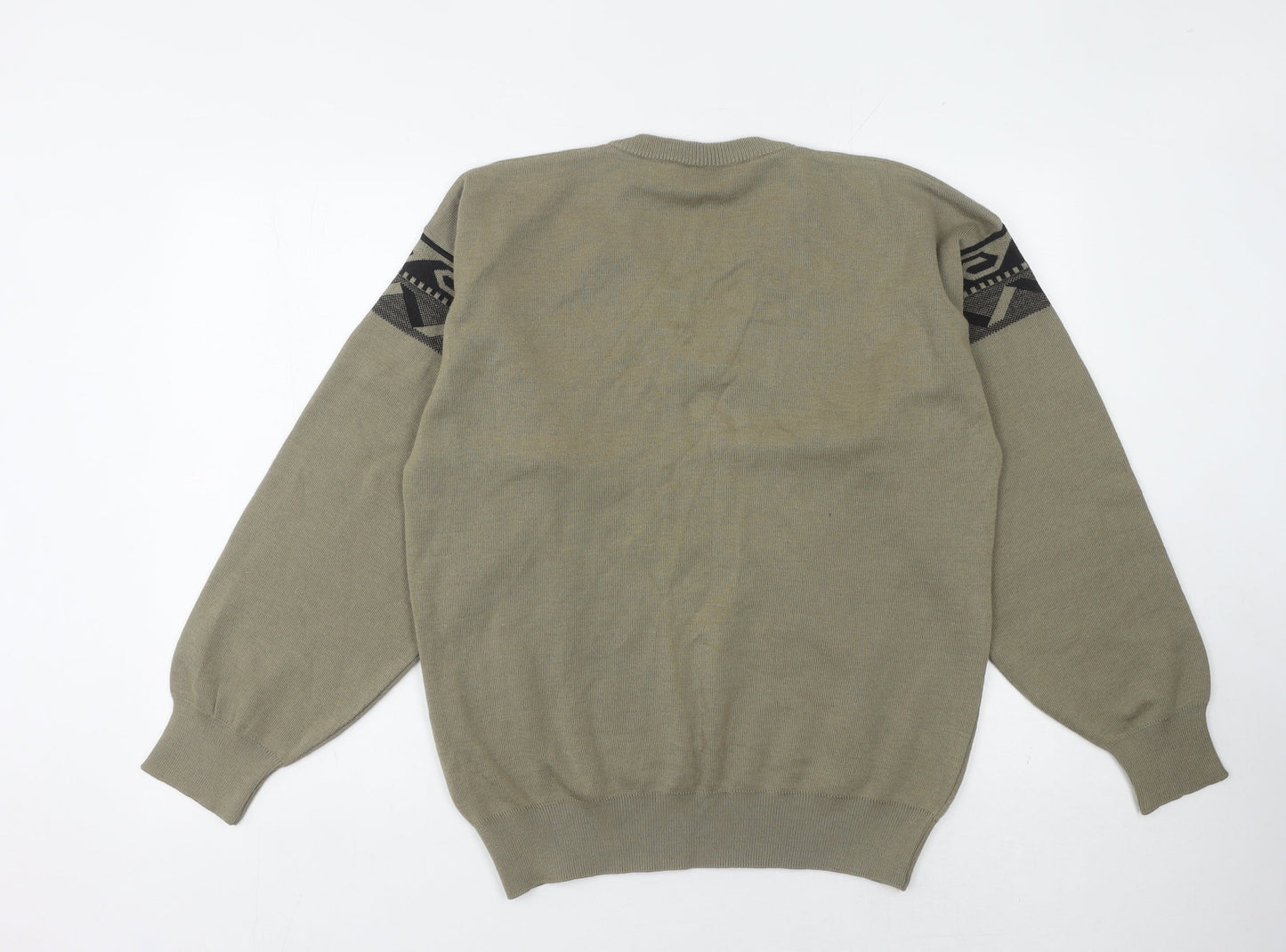 Gabicci Men's Green V-Neck Pullover Jumper M