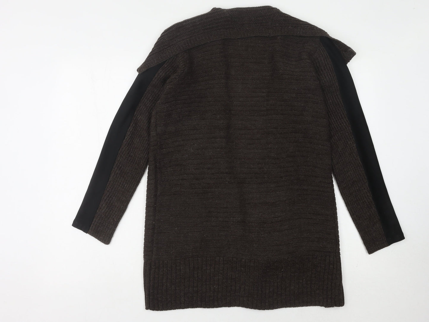 Womens UK Size S Fransa Brown Cardigan Jumper