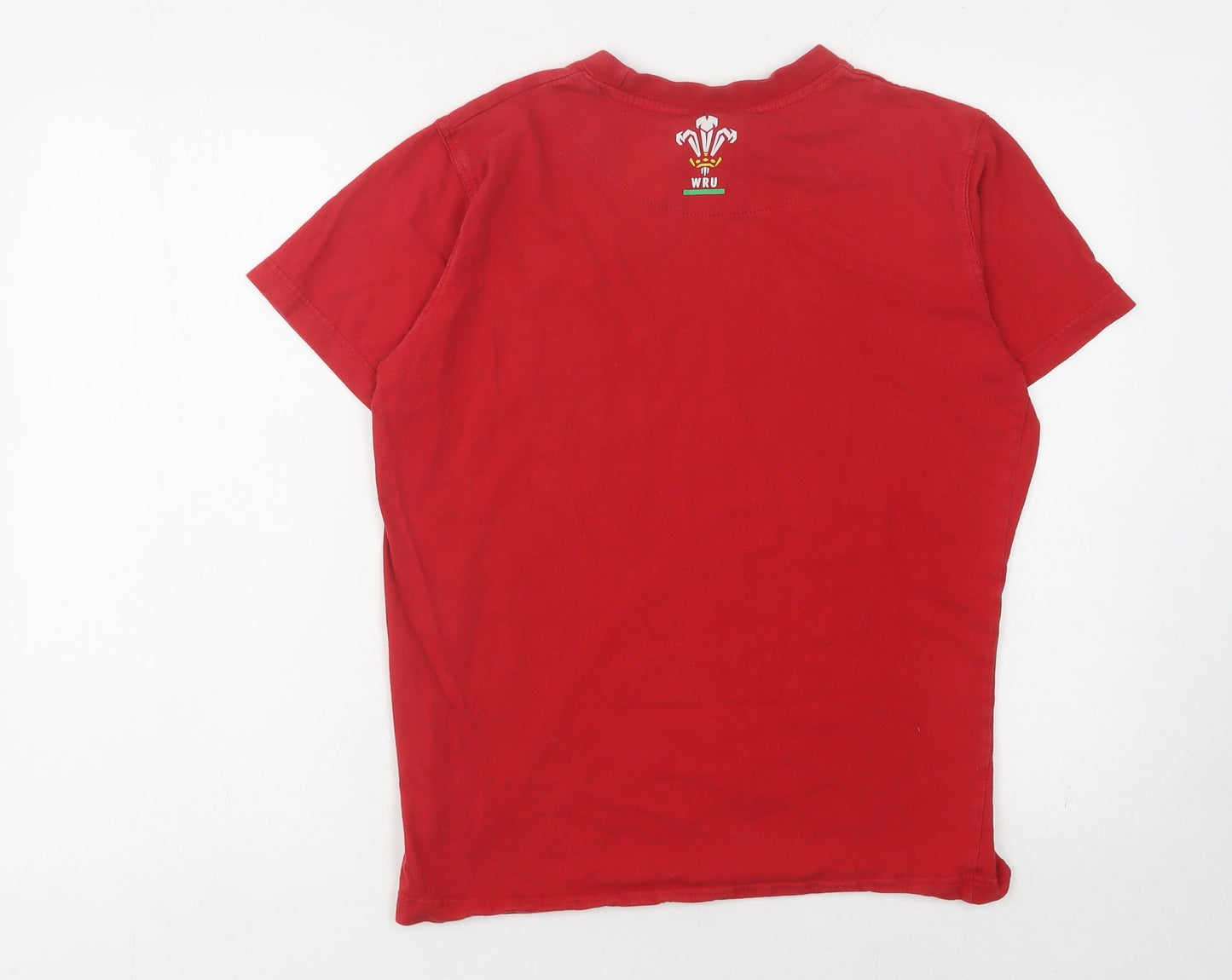 WRU Unisex Red Jersey T-Shirt M Rugby Sports