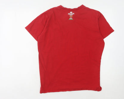 WRU Unisex Red Jersey T-Shirt M Rugby Sports