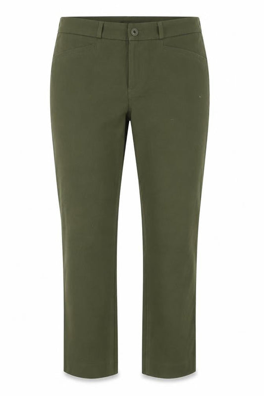 Womens UK Size 10 Banana Republic Regular Fit Straight Green Trousers
