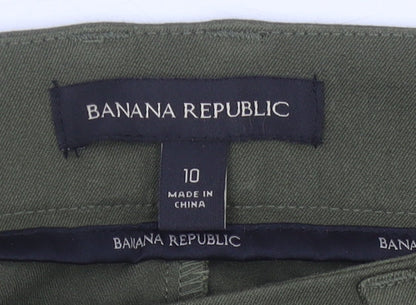 Banana Republic Women's Green Straight Trousers Size 10