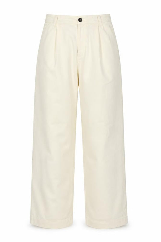 Womens UK Size 8 Zara Regular Fit Casual Workwear Ivory Trousers