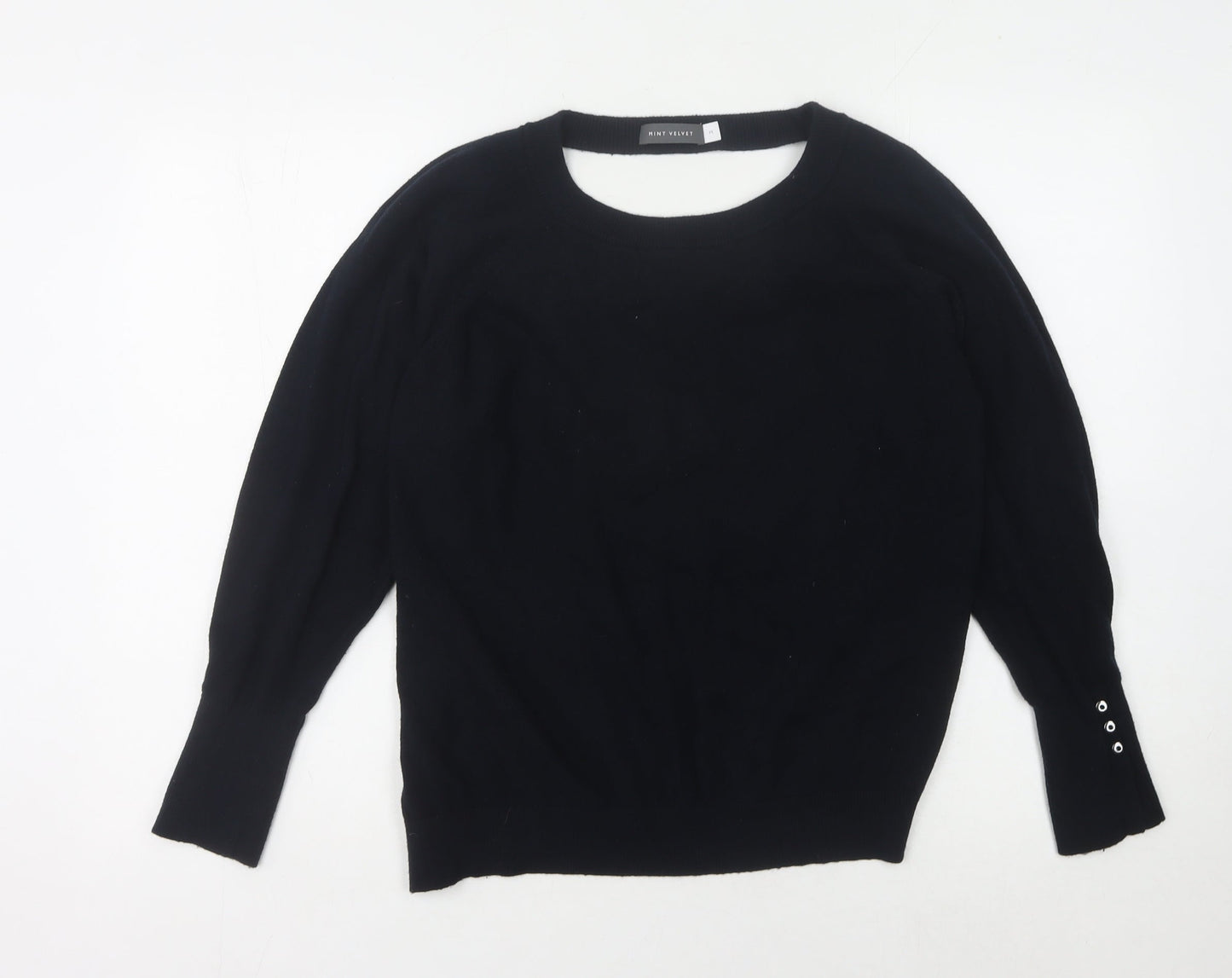 Womens UK Size M Mint Velvet Black Pullover Jumper