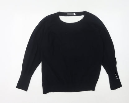 Womens UK Size M Mint Velvet Black Pullover Jumper