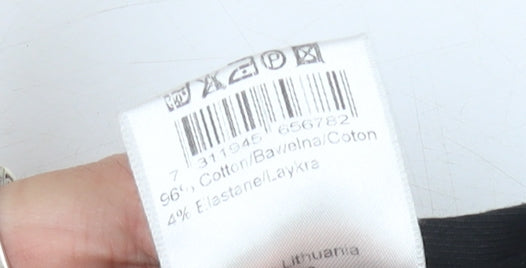 Oscar Jacobson Men's Black Trousers Size 46 Formal