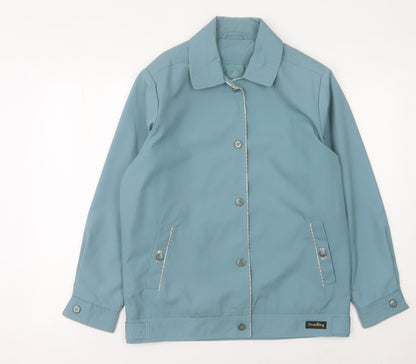 Womens UK Size 12 David Barry Blue Basic Jacket