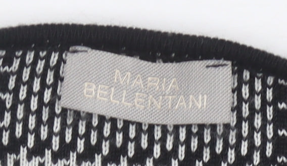 Womens UK Size L Maria Bellentani Black Cardigan Jumper