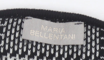 Womens UK Size L Maria Bellentani Black Cardigan Jumper