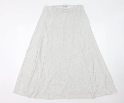 Zara Women's White Skirt Size 12 Polyester Cotton