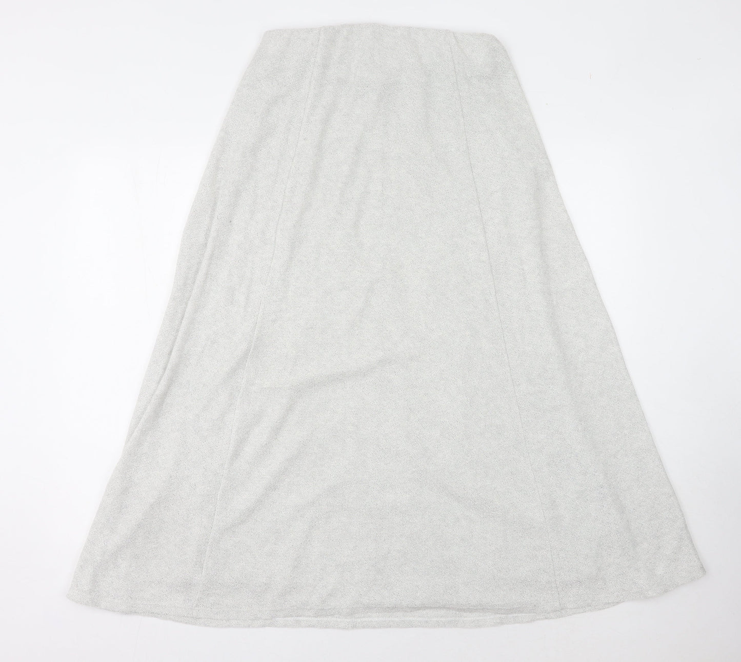 Zara Women's White Skirt Size 12 Polyester Cotton
