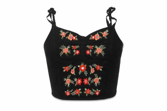 Womens UK Size 8 New Look Black Camisole Tank