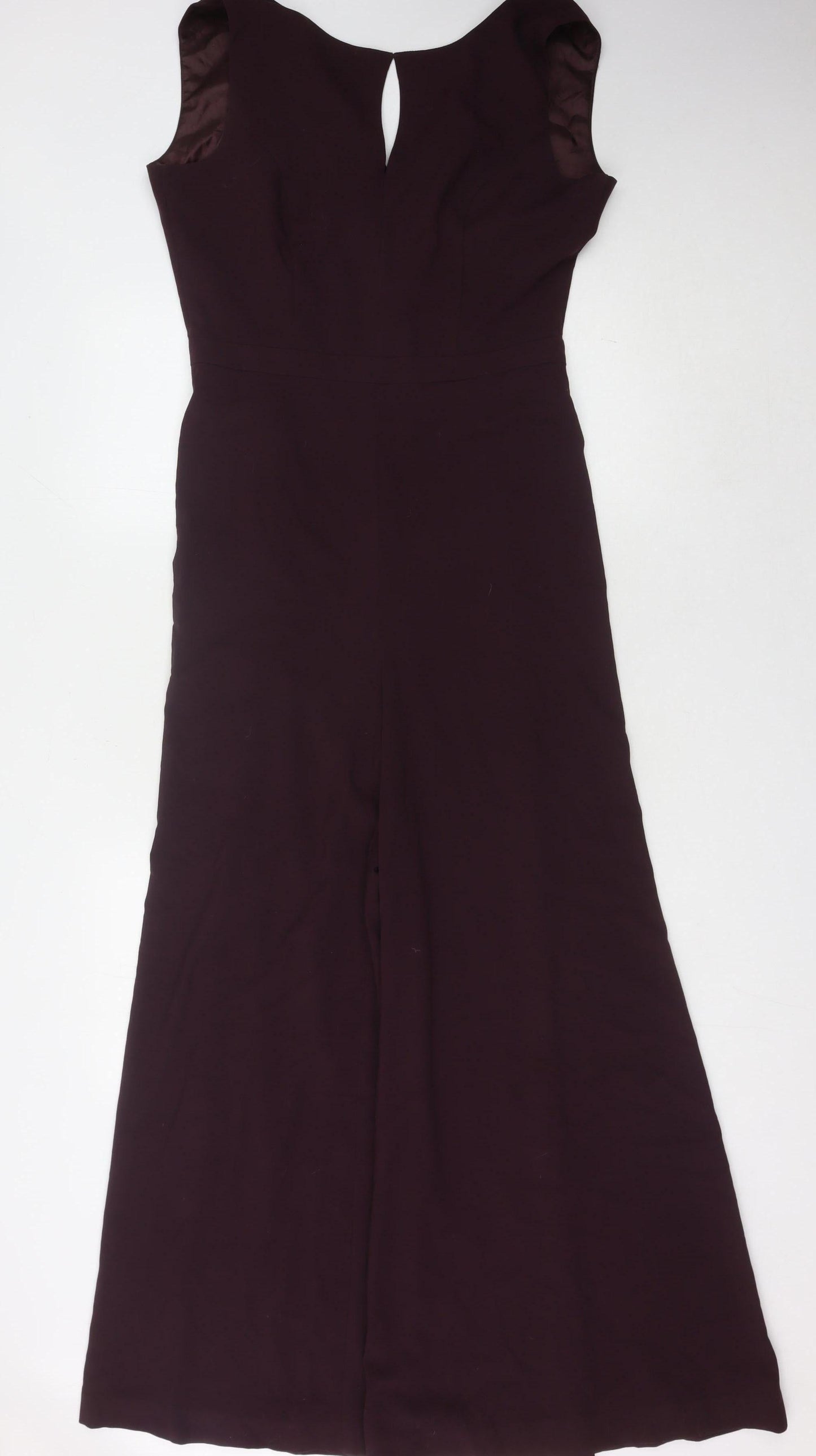 Next Women's Purple Jumpsuit Size 12 Wide-Leg Sleeveless