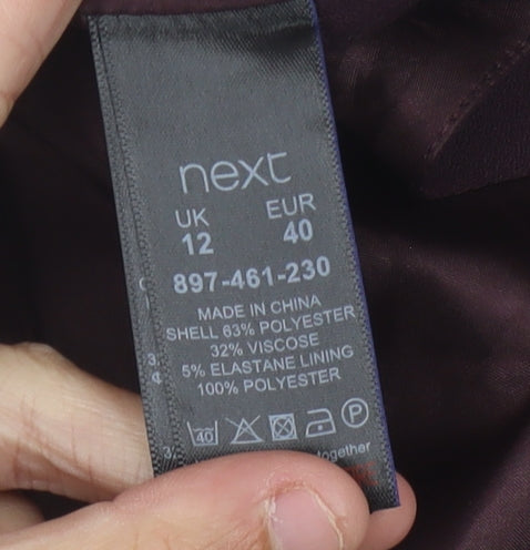 Next Women's Purple Jumpsuit Size 12 Wide-Leg Sleeveless