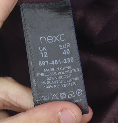 Next Women's Purple Jumpsuit Size 12 Wide-Leg Sleeveless