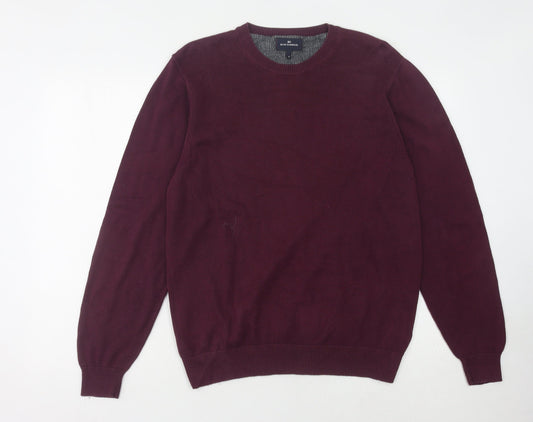 Blue Harbour Men's Purple Cotton Pullover Jumper M