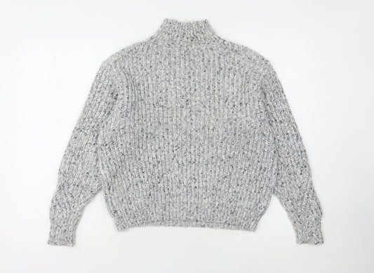 Marks and Spencer Women's Grey XS Chunky-Knit Jumper