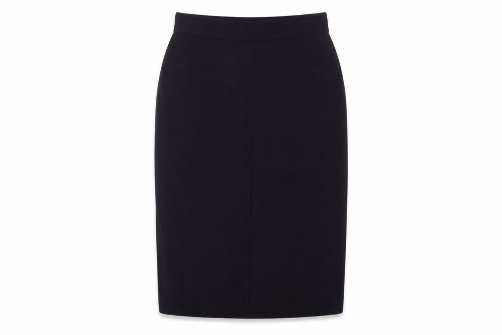 Front view of White Stuff Women’s Black Pencil Skirt, size UK 8