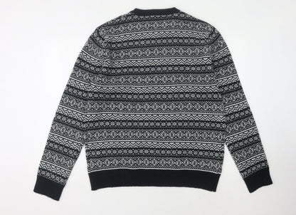 Red Herring Men's Black L Pullover Xmas Jumper