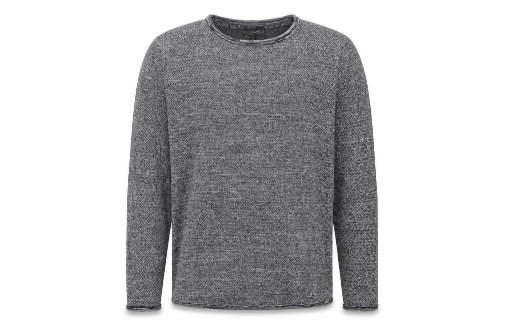 Front view of SMOG Men's Grey Slim Fit jumper XS