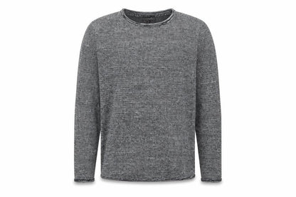 Front view of SMOG Men's Grey Slim Fit jumper XS