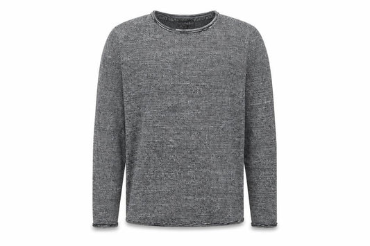 SMOG Men's Grey Slim Fit Pullover Jumper XS