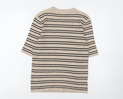 Womens UK Size L Marks and Spencer Beige Pullover Jumper