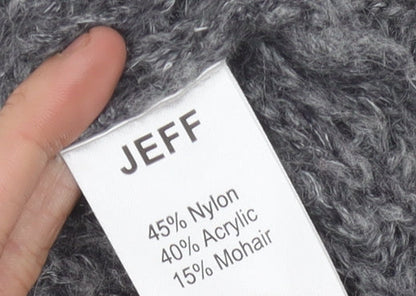 JEFF Women's Grey Jewel Pullover Jumper Size 10