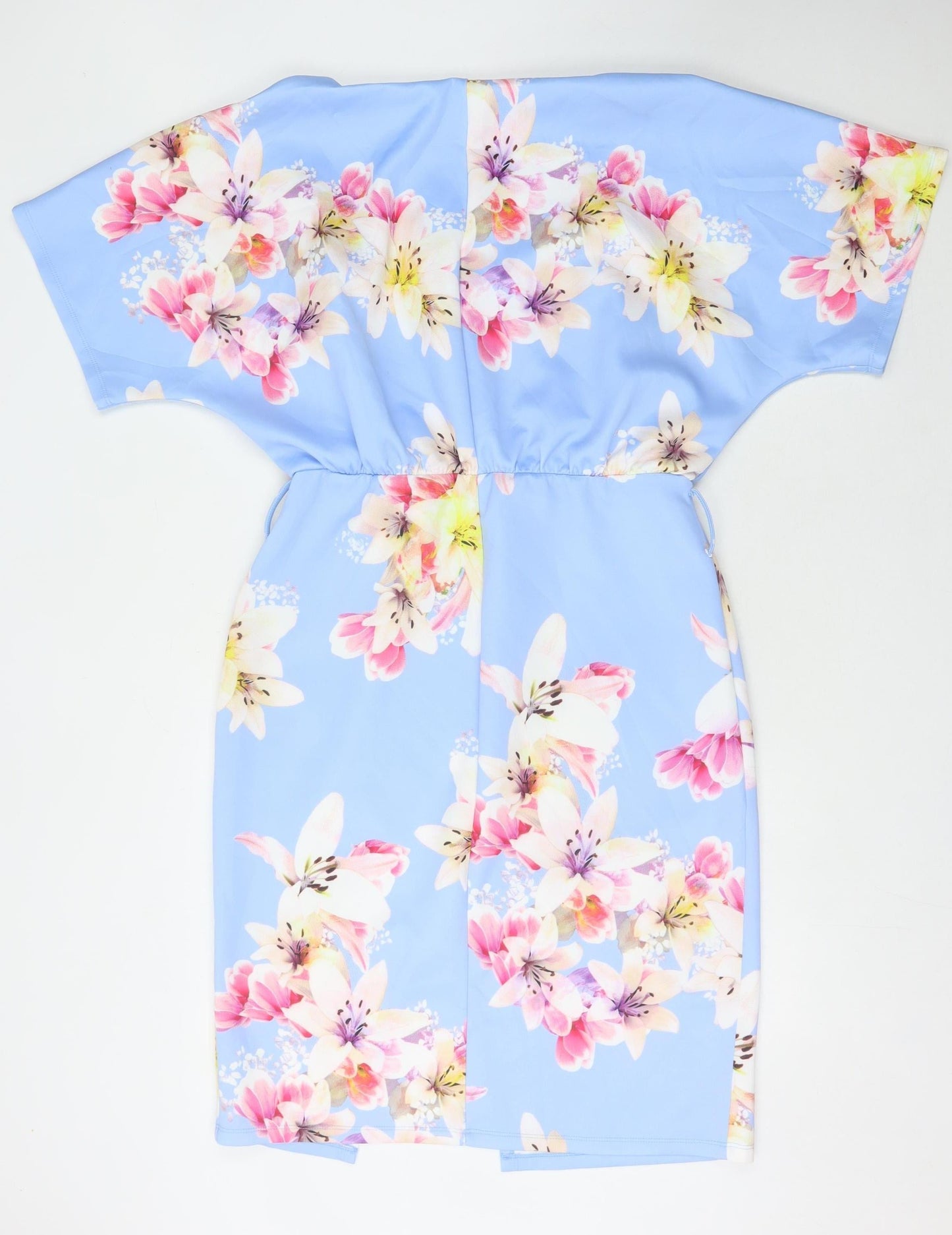 Body Flirt Women's Blue Floral Shift Dress, L