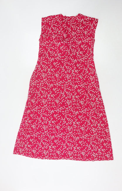 Masai Women's Red Floral Shift Dress Medium