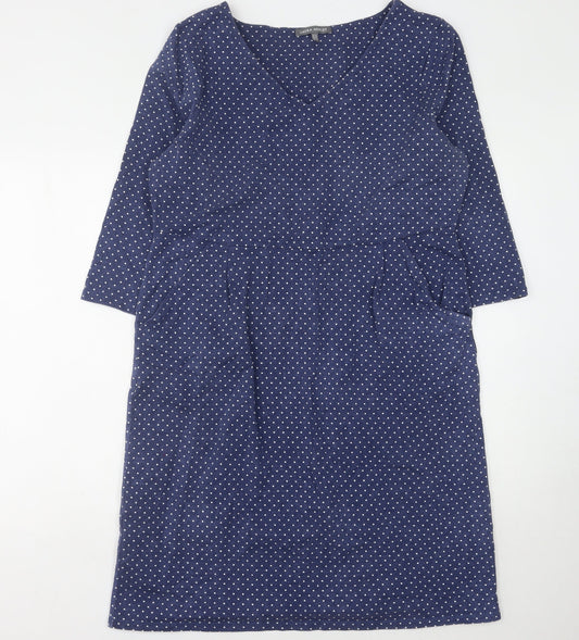 Laura Ashley Women’s Blue Polka Dot Dress Size 16