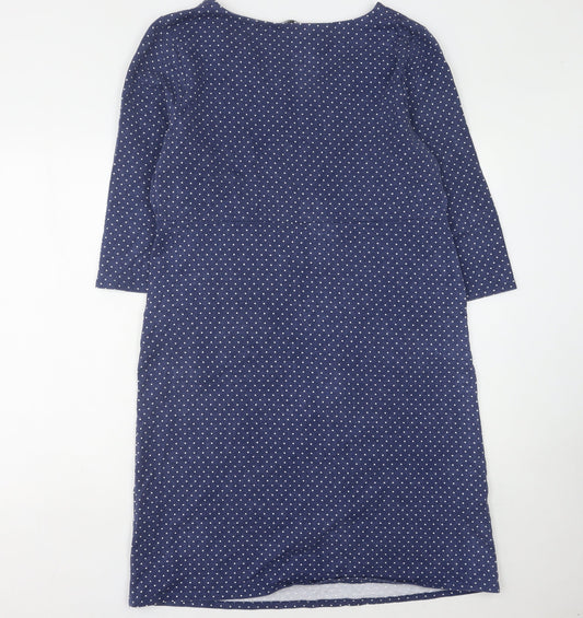 Laura Ashley Women’s Blue Polka Dot Dress Size 16