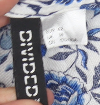 Divided Women's Blue Floral Playsuit Size 14